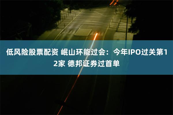 低风险股票配资 岷山环能过会：今年IPO过关第12家 德邦证券过首单