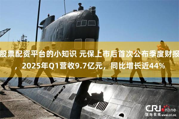 股票配资平台的小知识 元保上市后首次公布季度财报，2025年Q1营收9.7亿元，同比增长近44%