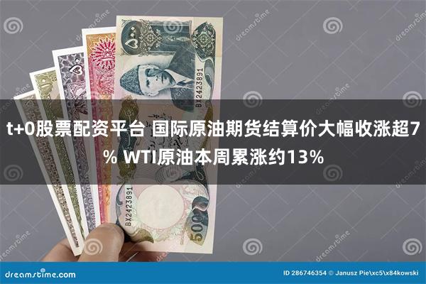 t+0股票配资平台 国际原油期货结算价大幅收涨超7% WTI原油本周累涨约13%
