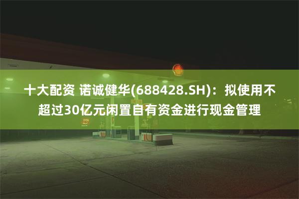 十大配资 诺诚健华(688428.SH)：拟使用不超过30亿元闲置自有资金进行现金管理