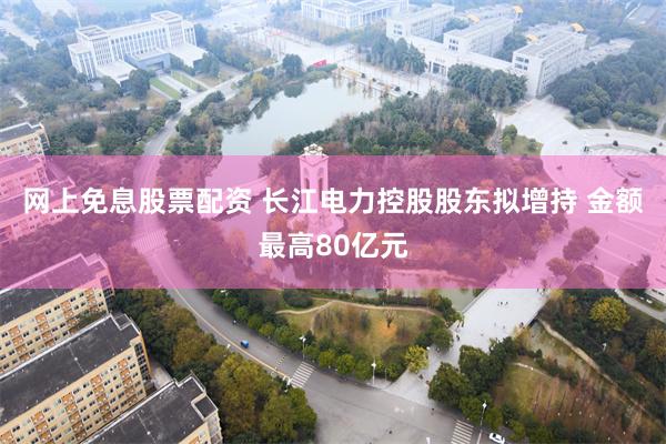 网上免息股票配资 长江电力控股股东拟增持 金额最高80亿元